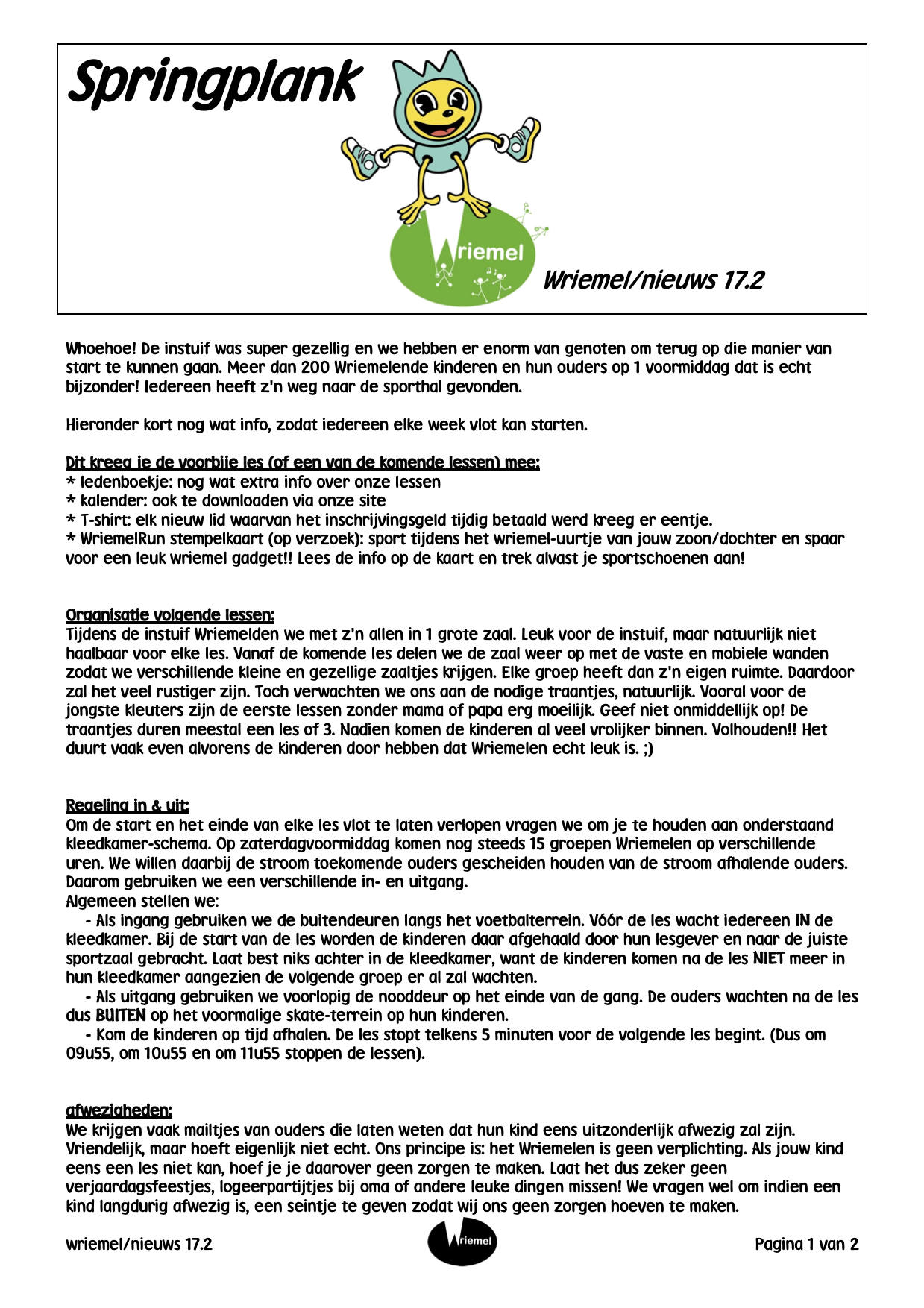 Springplank Infoboekje